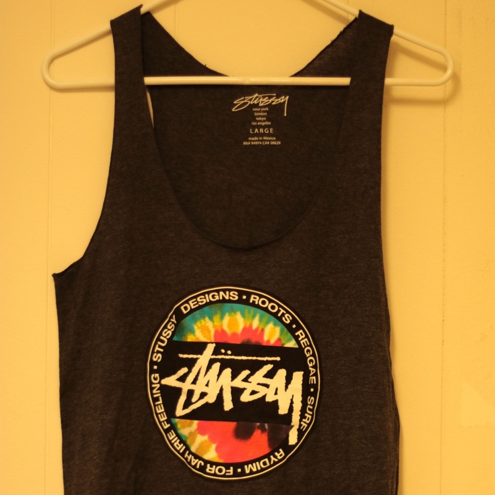 STUSSY  logo Tank. (Large)